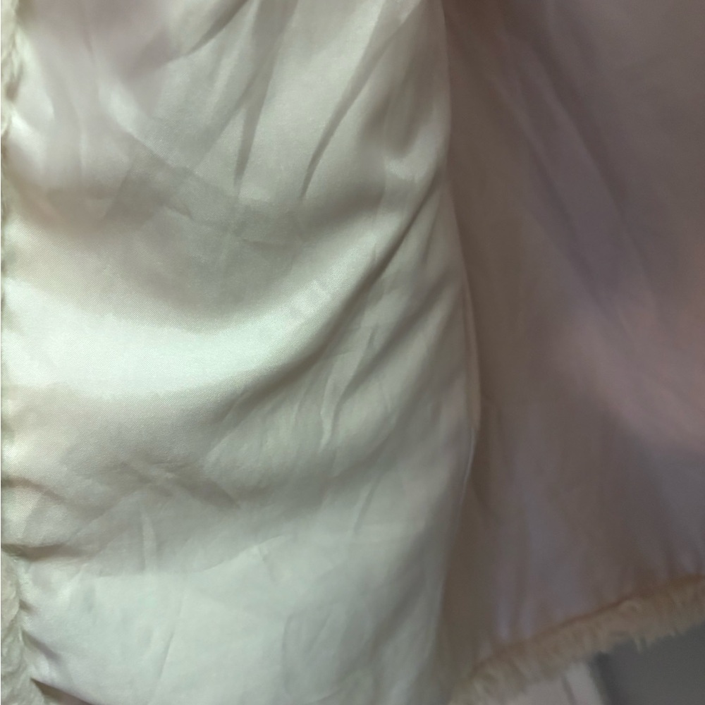 Forever 21 Women's Cream Teddy Jacket - Picture 3 of 5